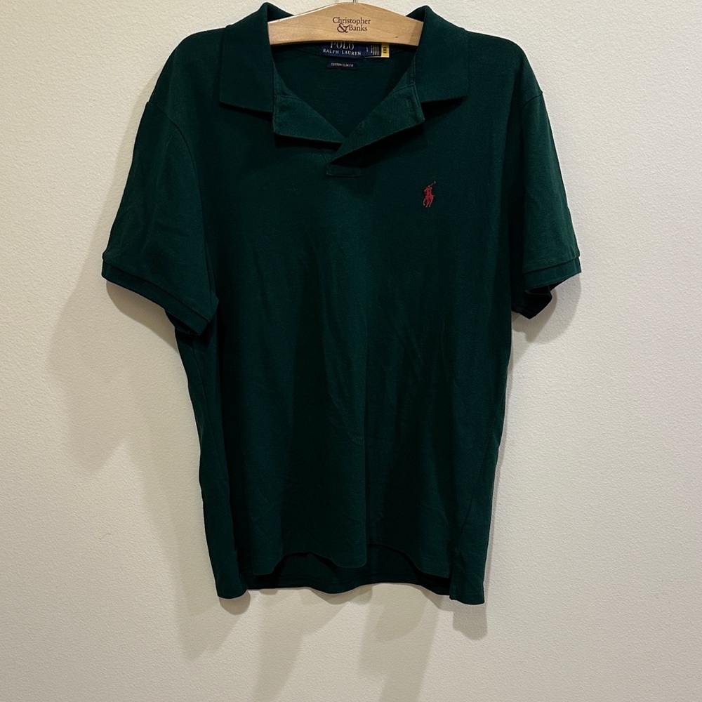 Polo by Ralph Lauren Men's Dark Green Polo Shirt